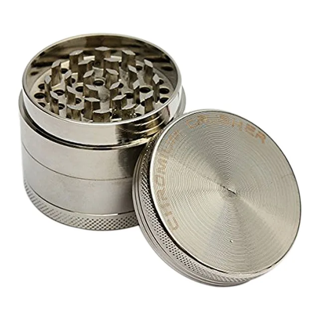 4 Layer Zinc Alloy Herb Grinder 40mm Herb Spice Grass Weed Tobacco
