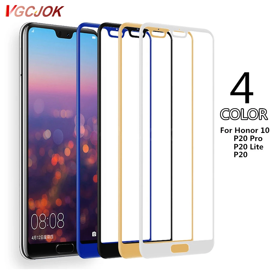 

Tempered Protection Glass For Huawei P20 Lite P20 Pro Nova 3E Full Cover Screen Protector Glass For Honor 10 8X Protective Film