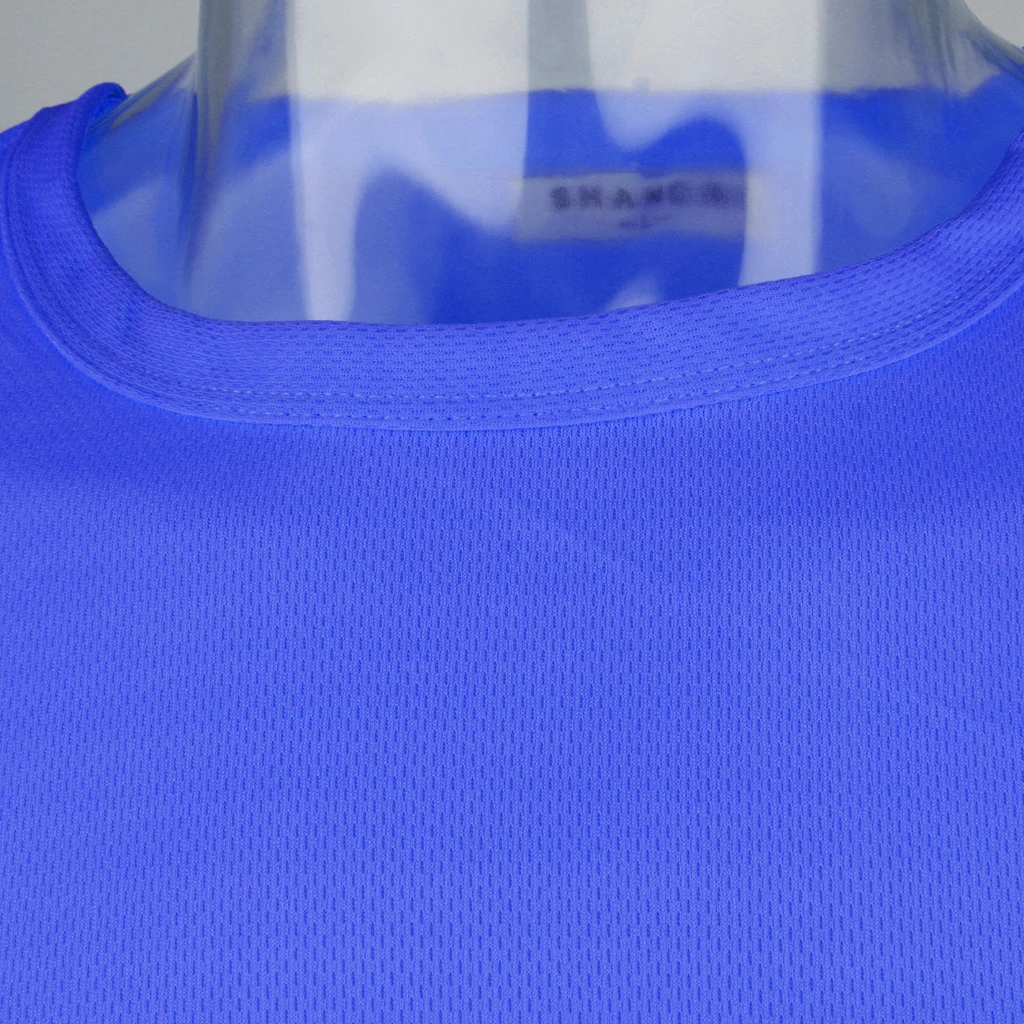 Round Neck Safety Clothing Reflective High Visibility Workwear Short Sleeve Fluorescent for Men with Reflective Tape Quick Dry