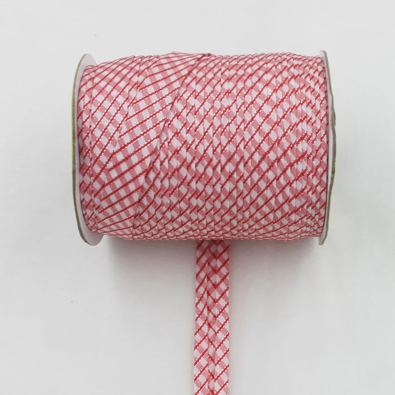Полиэфирная 3/"(20 мм) Двойная серебристая металлическая лента для проверки косой вязки для пошив одежды «сделай сам» и обрезки 25 ярдов/рулон