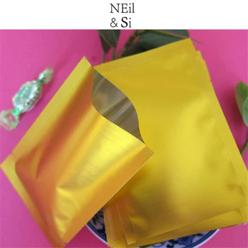 

Matte Gold Plastic Airless Vacuum Bag Food Coffee Beans Powder Tea Spice Packaging Hot Sealing Foil Bags Free Shipping
