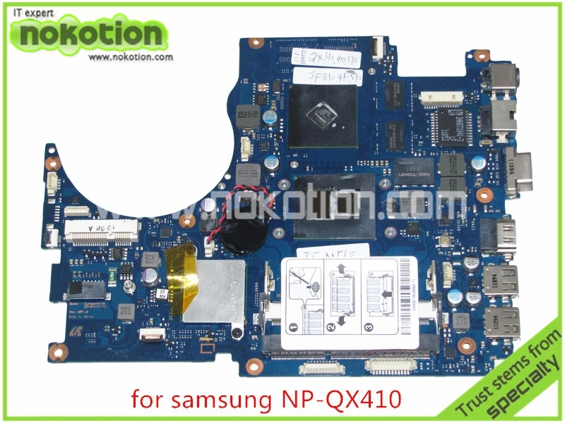 NOKOTION BA92-07035B материнская плата для ноутбука samsung BA92-07035A QX510 core i5 с GeForce GT310M DDR3 |