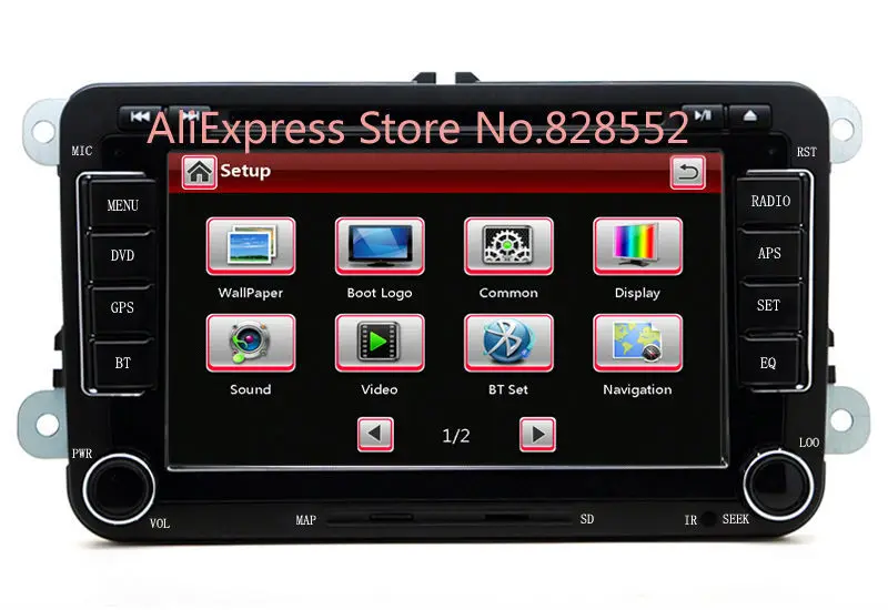 Perfect Factory Price Free Shipping Car DVD Player For VW/Volkswagen/Passat/POLO/GOLF/Skoda/Seat With 3G USB GPS BT IPOD FM RDS Free Map 1