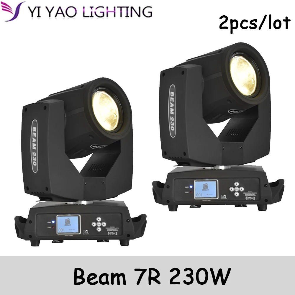 

7R 230w Zoom Beam Moving Head Light 16CH/20CH DMX512 DJ Bar Party Stage Beam Light Touch Screen 2pcs/lot