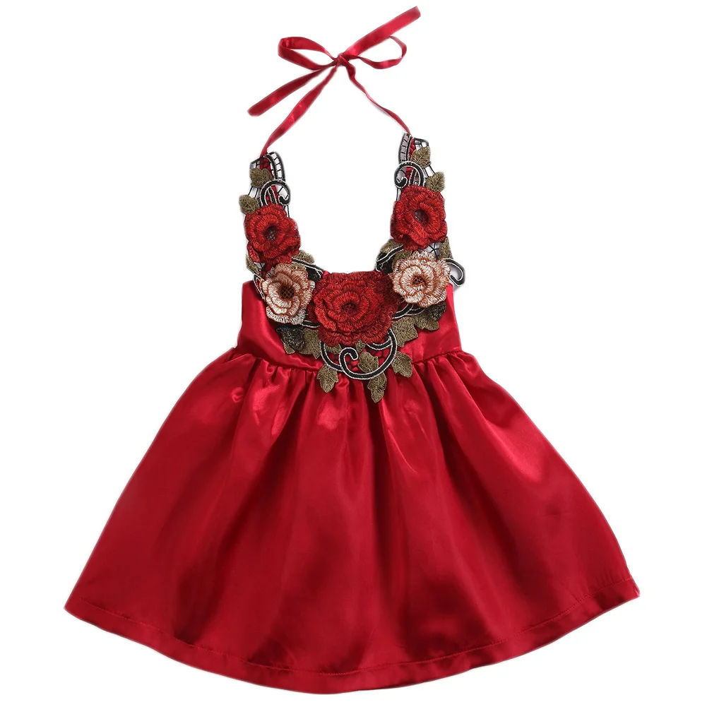 0 5T Rose Children Dresses Summer Toddler Kids Girls Party ...