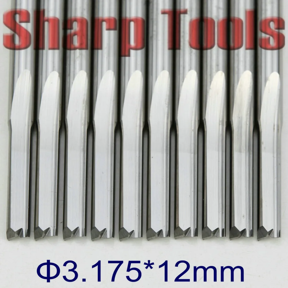 

3.175*12mm Double Flute Straight Bit Router Woodwork Milling Engraving Cutting Tools/EVA Foam MDF Cutter Mill CNC Router Bit