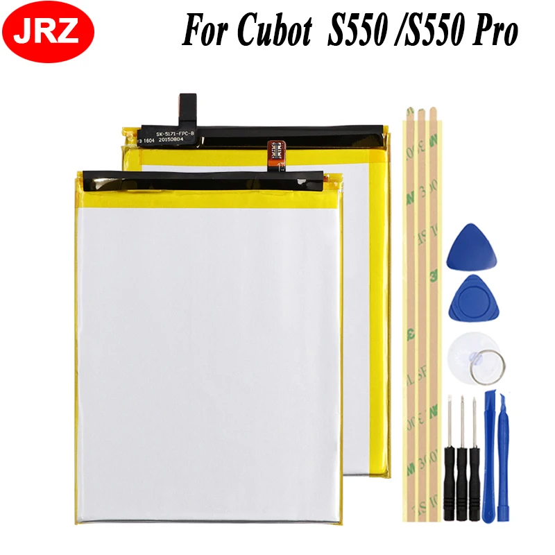 

JRZ For Cubot S550 Phone Battery For Cubot S550 Pro 3000mAh Hight Capacity 3.8 V Replacement Batteries With Tools