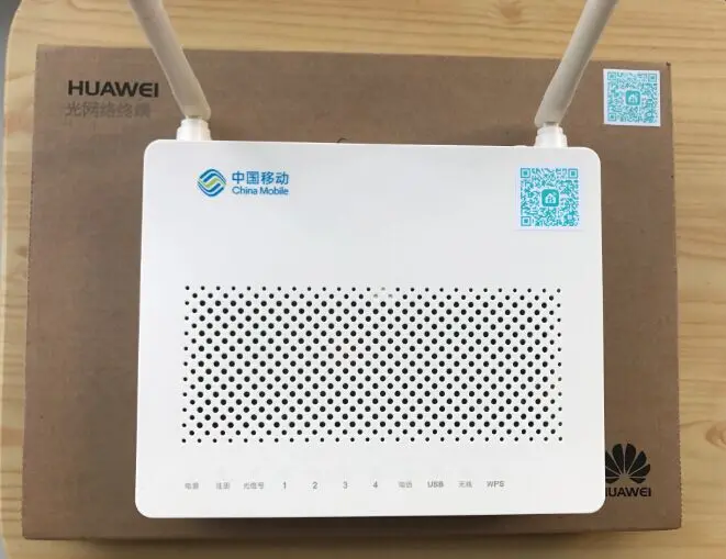 Китайский мобильный логотип HUAWEI оптоволоконное оборудование HS8545M GPON ONU ONT FTTH HGU SC/UPC режим маршрутизатора 1GE+ 3FE+ 1TEL+ USB+ Wifi