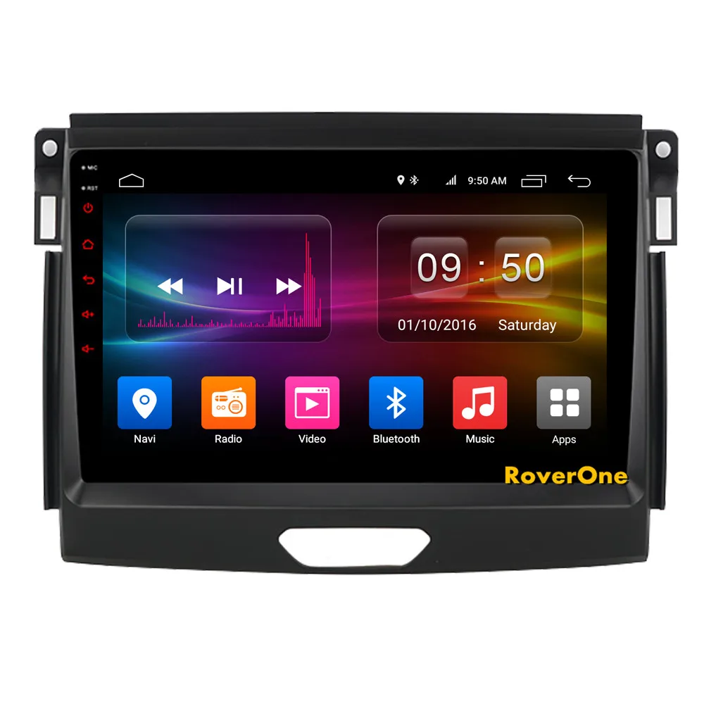 Clearance RoverOne Android 9.0 Car Multimedia System For Ford Ranger Raptor 2016 - 2019 Octa Core 4G+32G Radio GPS Navigation DSP Player 5