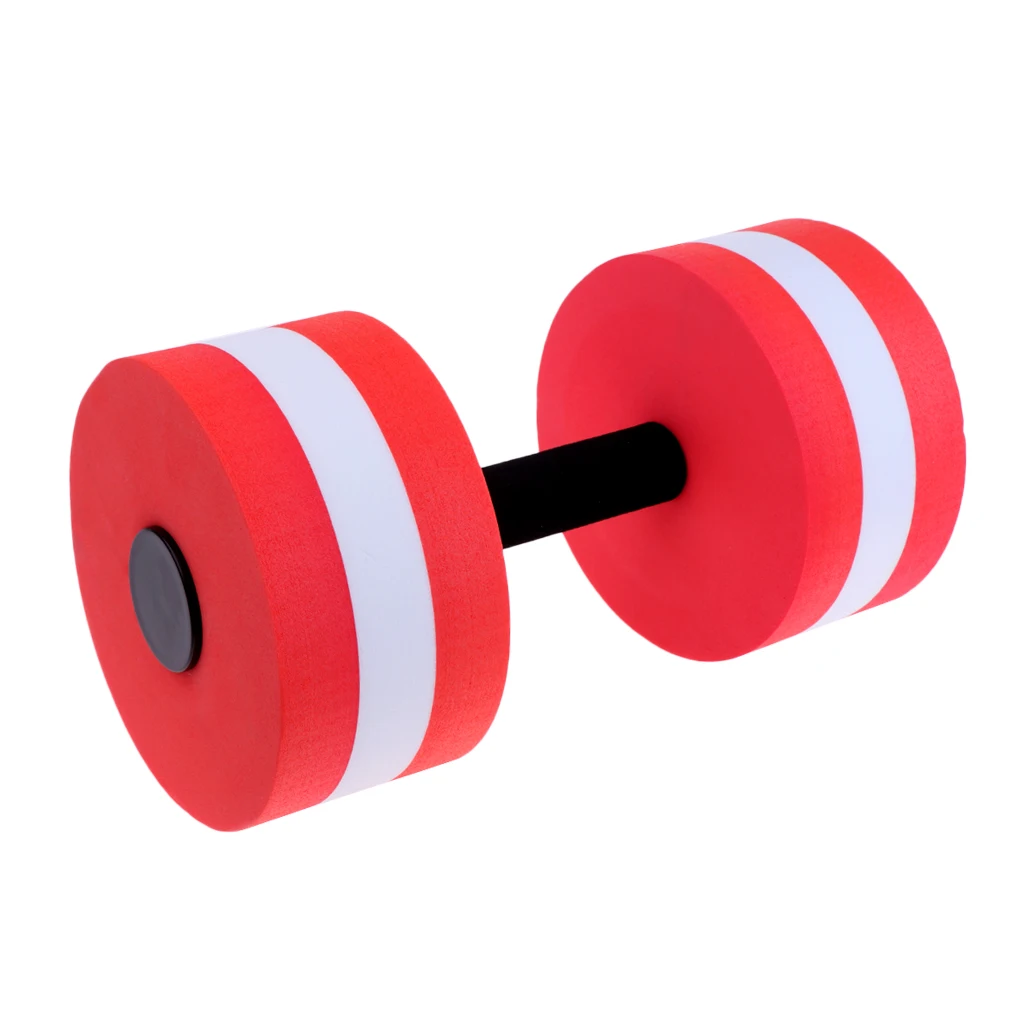 1 Piece EVA Foam Water Aerobics Aquatic Dumbbell EVA Foam Barbell Pool Workout Exercise Tool Swimming Pool Spa Fitness Equipment