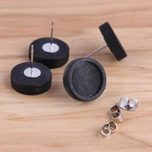 Onwear 20 шт. подходит для 12 мм черного дерева кабошон серьги