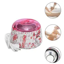 500cc Парафин цветочный принт Pro 220V Мини Спа Руки Ноги воск машина подогреватель салон удаление волос инструмент