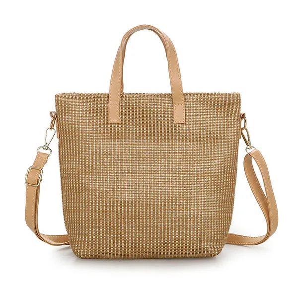 Кошелек paja verano Соломенная Сумка bolsa feminina сумка-мессенджер sac bandouli re femme женские ручные сумки тканые сумки через плечо torebka - Цвет: Светло-коричневый