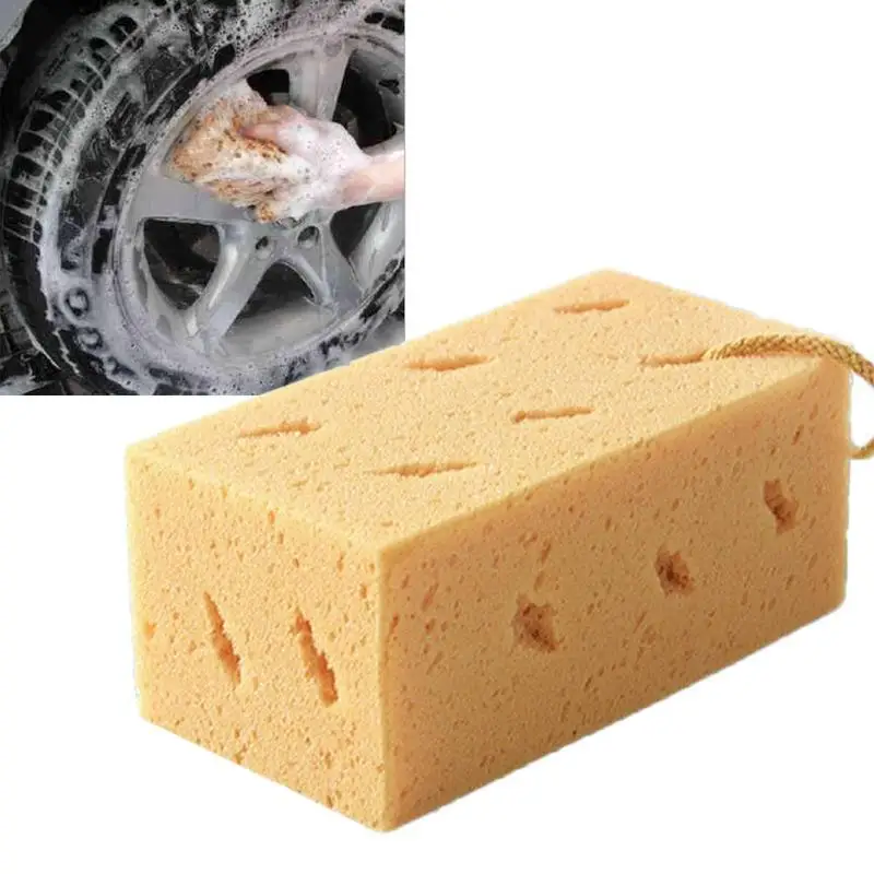 

New Coral Sponge Macroporous Car Auto Washing Cleaning Sponge Block Honeycomb Car Cleaning Cloth Car Window Cleaning Tools