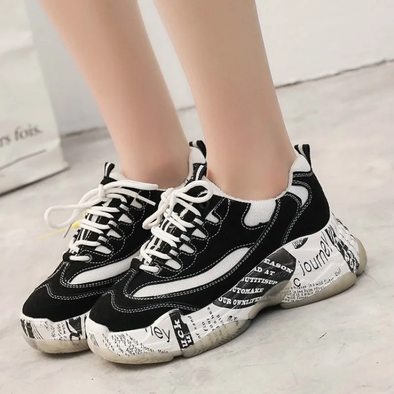 

JINBEILEE New Flannel Panda Shoes for Winter 2018 Women's shoes with thick soles walking shoes women outdoor Increase