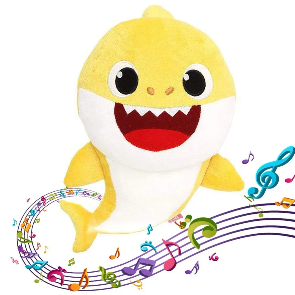 

Music Sound Baby Shark Plush Doll Soft Baby Cartoon Shark Stuffed & Plush Toys Singing English Song For Kids Gift Children Girl