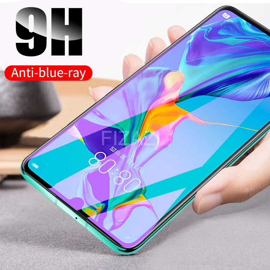 

9H Anti-blue Ray Light Screen Protector Film for Huawei P20 Pro P30 Lite Tempered Glass for Mate 20 20X Nova 3 4 Glass
