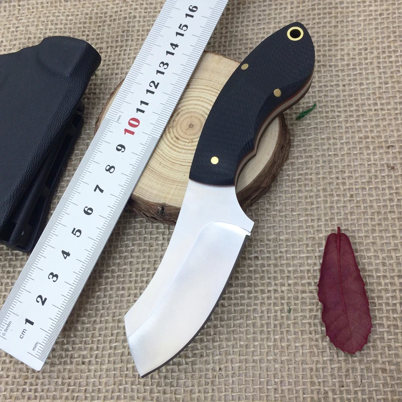 Brand Small Fixed Razor Knife 9Cr18Mov Blade G10 Handle Barber Shaving