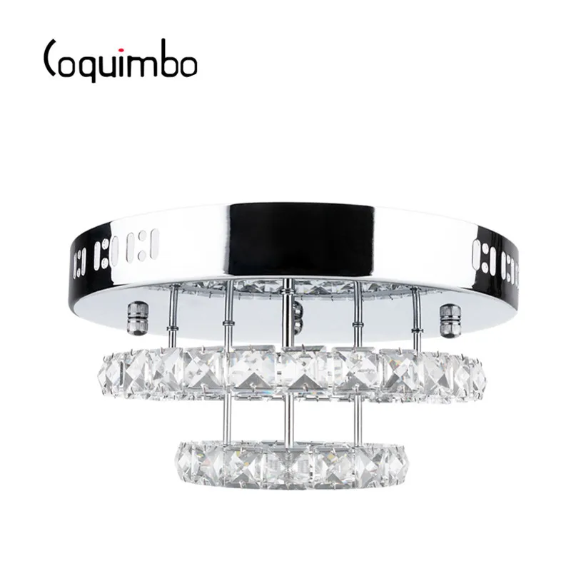 

Coquimbo 85-265V Metal Crystal Modern Ceiling Lamp For Hallway Dining Room Bedroom Glass Lamp Warm/Cold Lighting Indoor Lamp