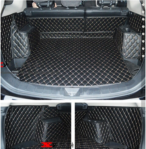 

Good quality! Special car trunk mats for Mitsubishi Outlander 2020-2013 5 seats durable boot carpets cargo liner luggage cover