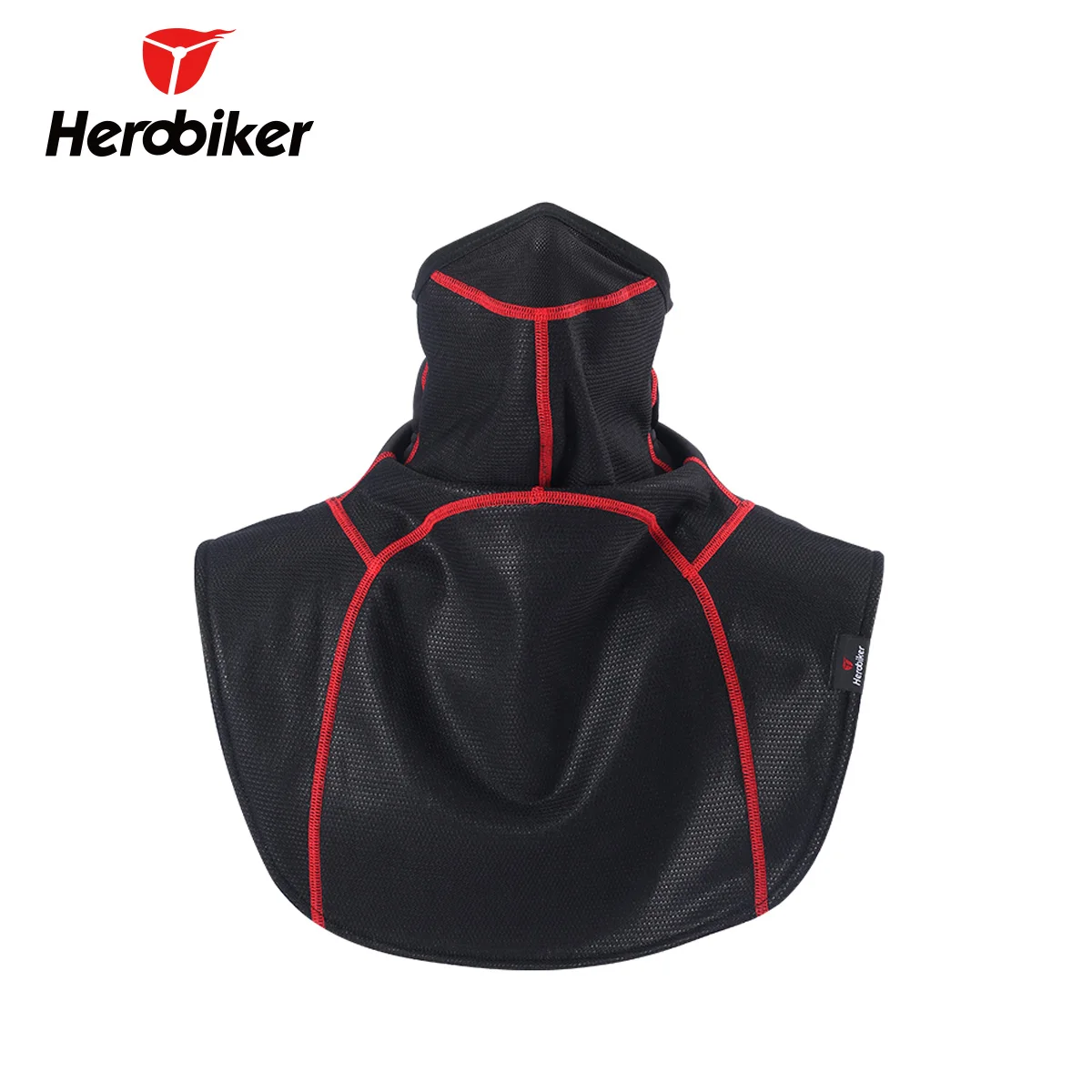 Black Red HEROBIKER термальная флисовая мотоциклетная маска для лица на осень-зиму ветрозащитная мотоциклетная маска для катания на лыжах и велосипеде - Цвет: Black Red