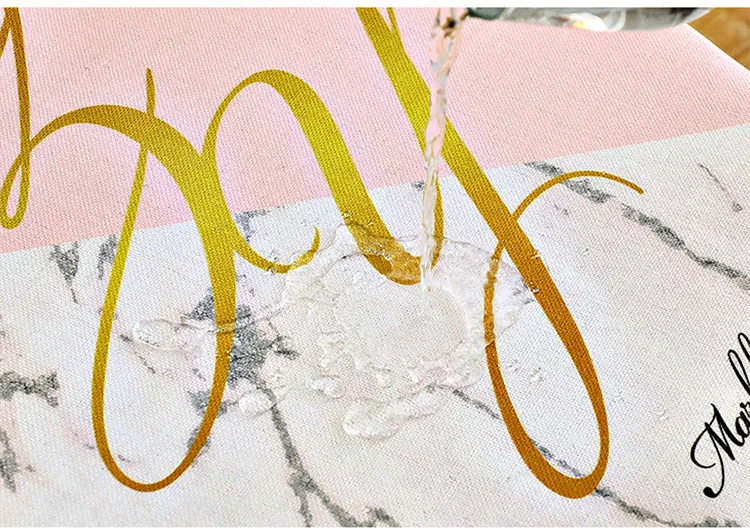 XYZLS Скандинавская Водонепроницаемая скатерть мраморная с геометрическим принтом скатерть из плотного хлопка и льна покрытие для обеденного стола для кухни