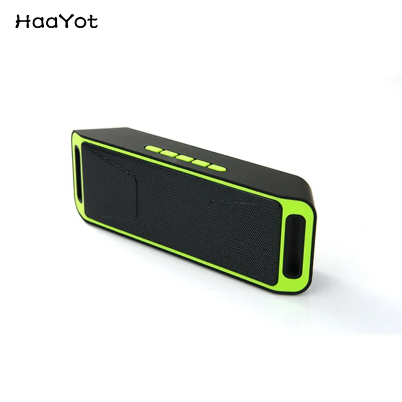 

HAAYOT Portable Bluetooth Stereo Wireless Speaker Support Handsfree FM Radio AUX USB TF Card Mic Big Power Subwoofer for Phone