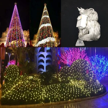 

Net Mesh Fairy Web String Light 1.5mx1.5m 96 Leds Twinkle Lighting Christmas Wedding Garland Party Home Decoration Net Light