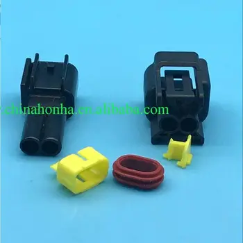 

Free shipping 10/50 pcs 2 Pin/way waterproof Ignition Coil Female And Male Auto wire harness Connector for Furukawa Ford Focus