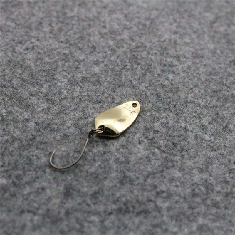 1.5g Metal Spinner Spoon Fishing Lure Hard Bait Sequin Noise Paillette Hard Bait Treble Hook Pesca Fishing Tackle