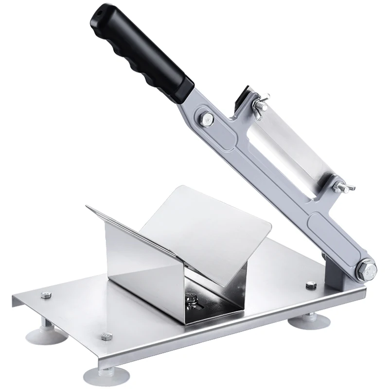 

Household Commercial Slicer Lamb Roll Machine Beef Roll Manually Meat Planer Adjustable Thickness Stainless Body