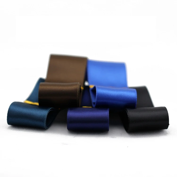 DIY 38mm Single Face Satin Ribbon Polyester Manual monochrome ribbons
