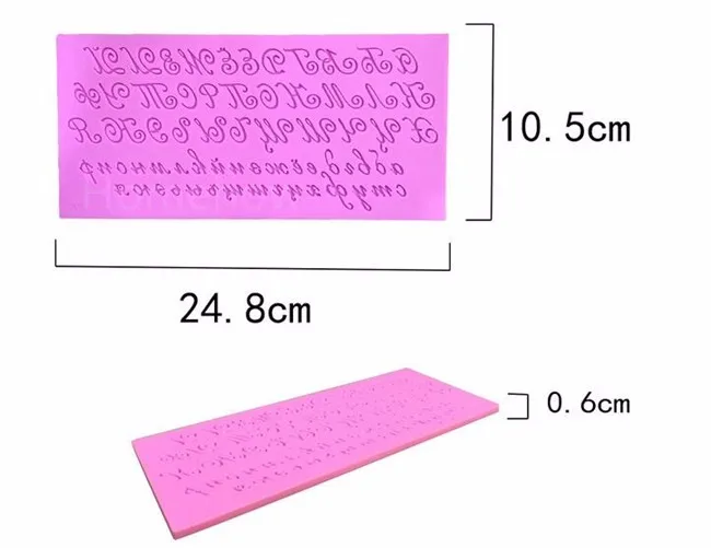 artical letter silicone mold 3 j