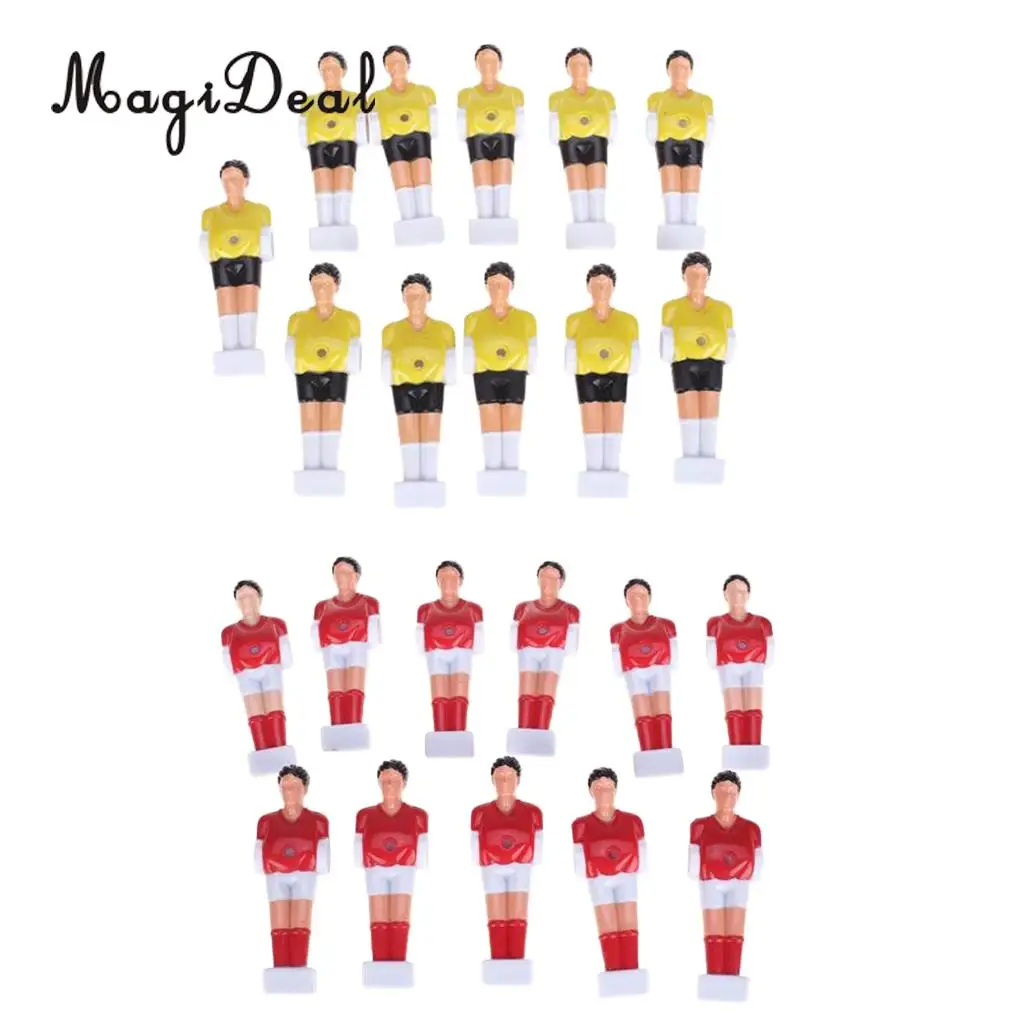 22 PCS Red & Yellow Foosball Men Table Soccer Player Indoor Game