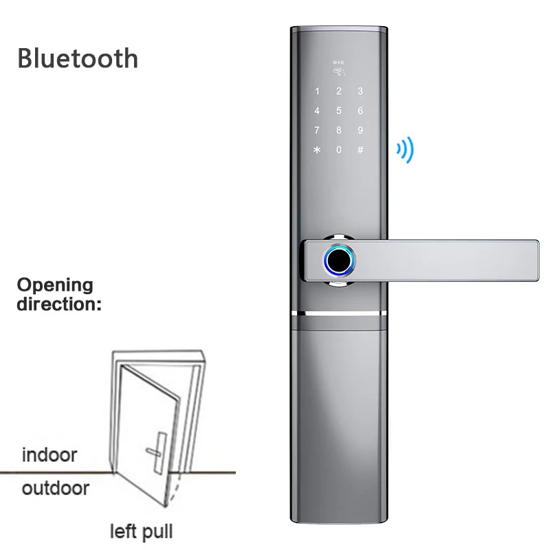 Приложение Bluetooth Wifi шлюз дверной замок отпечаток пальца умный замок Пароль IC карты замки противоугонные внутренние электронные замки D8 - Цвет: bluetooth