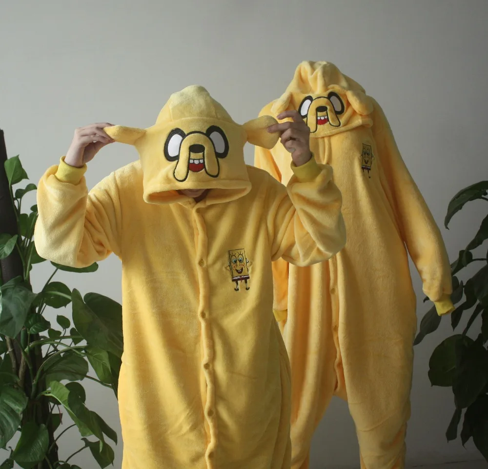 Ese sucesor Prestigio Amarillo nuevo Animal adulto jake finn Cosplay pijama Onesie ropa de dormir  traje de noche - AliExpress