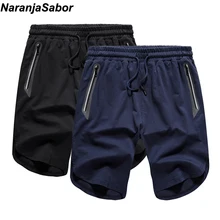 NaranjaSabor Лето Для мужчин повседневные снимки прямые однотонные пляжные шорты мужские модная спортивная одежда классные Для мужчин s брендовая одежда ЕС Размеры N506