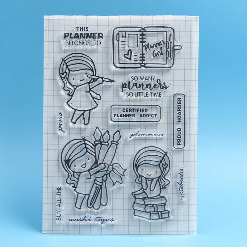 

Lovely Girl Transparent Clear Stamp for DIY scrapbooking/Card Making 515