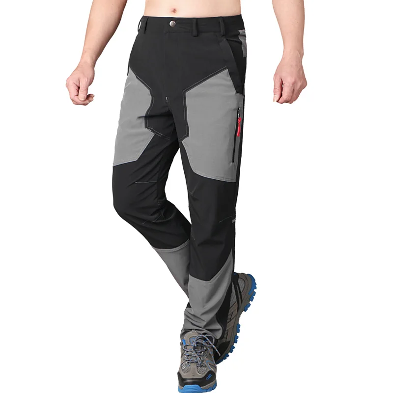 Hombres pantalones de senderismo al aire libre mens stretch transpirable sudor absorción hombre impermeable de secado rápido camping trekking caza pantalones hombres