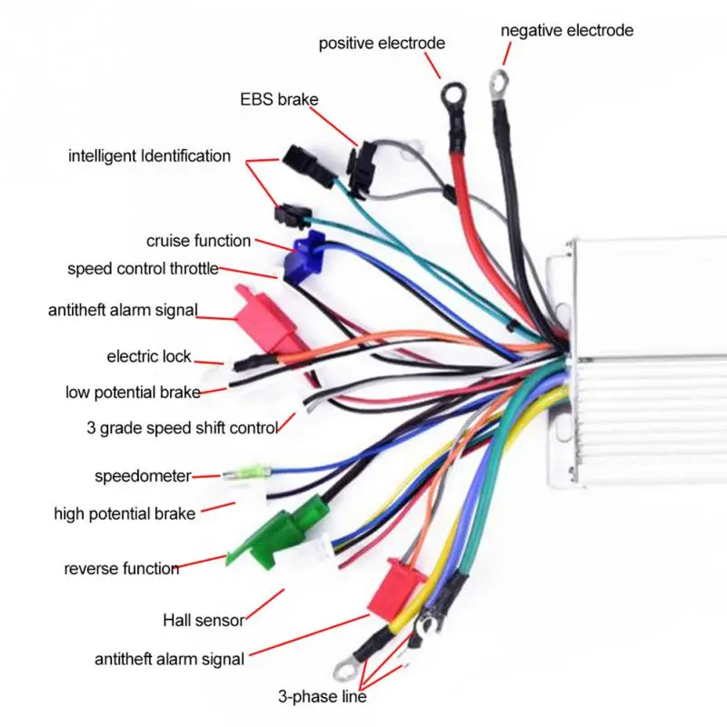 36 В/48 в 1200 Вт бесщеточный контроллер для электрического велосипеда для электрический велосипедный скутер E-bike конверсии части двигателя аксессуар для машины
