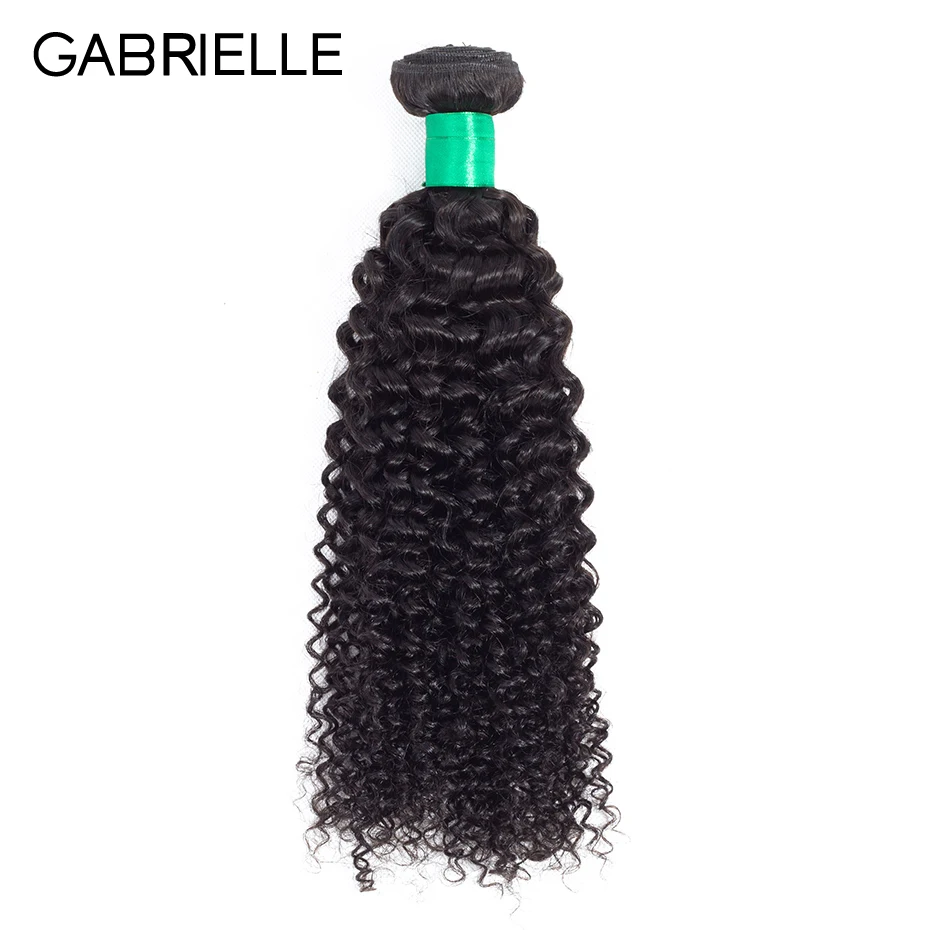

Gabrielle Brazilian Human Hair Kinky Curly Hair Bundles 8-28 inch Natural Color Non Remy Hair Weave 1 Piece Free Shipping