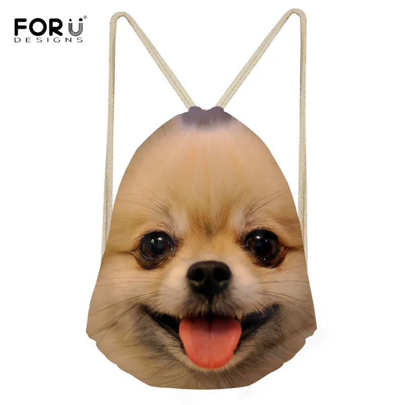 animal drawstring bags