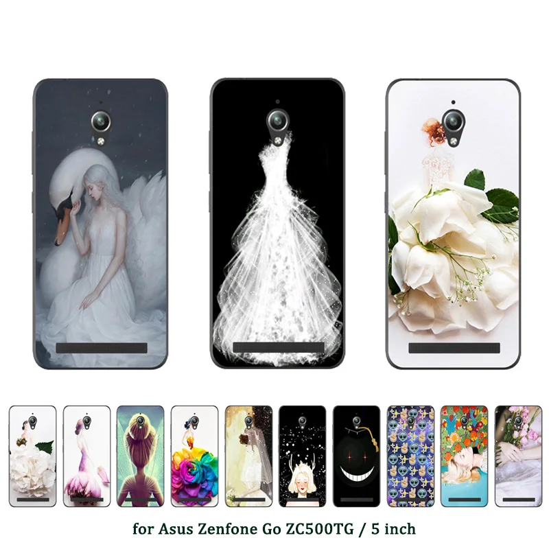 for Asus Go ZC500TG Soft Silicone TPU Marriage Printed Phone Case ZenFone 5.0 inch go | Мобильные телефоны и аксессуары