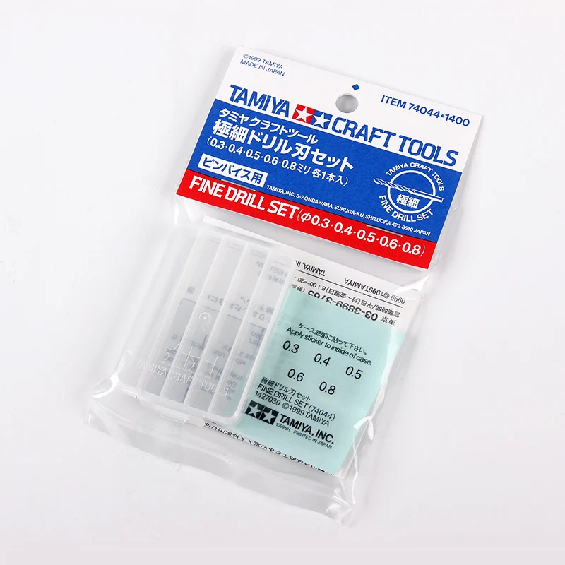 

TAMIYA 74044 Stainless steel bit (0.3 0.4 0.5 0.6 0.8mm) Model making tool