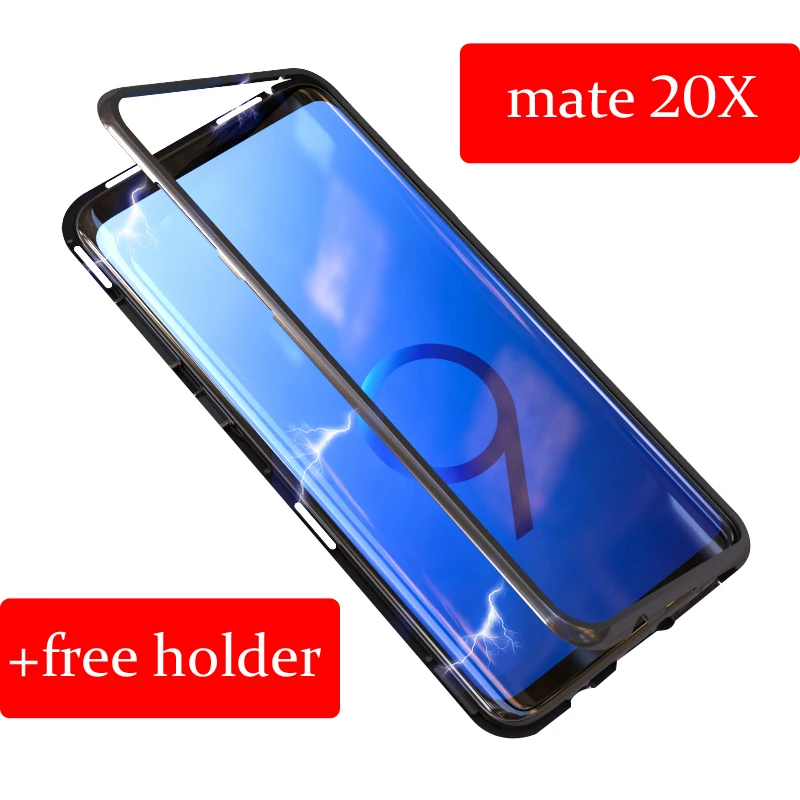 Для huawei Коврики 20X случае магнитная рамка закаленное Galss 20 Lite крышка Защитный бант