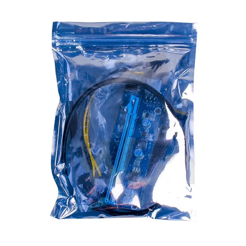 Новый мини PCI Express E Riser Card PCIe 1x к 16x адаптеру с SATA 6pin кабелем USB для Bitcoin Miner BTC Mining Machine