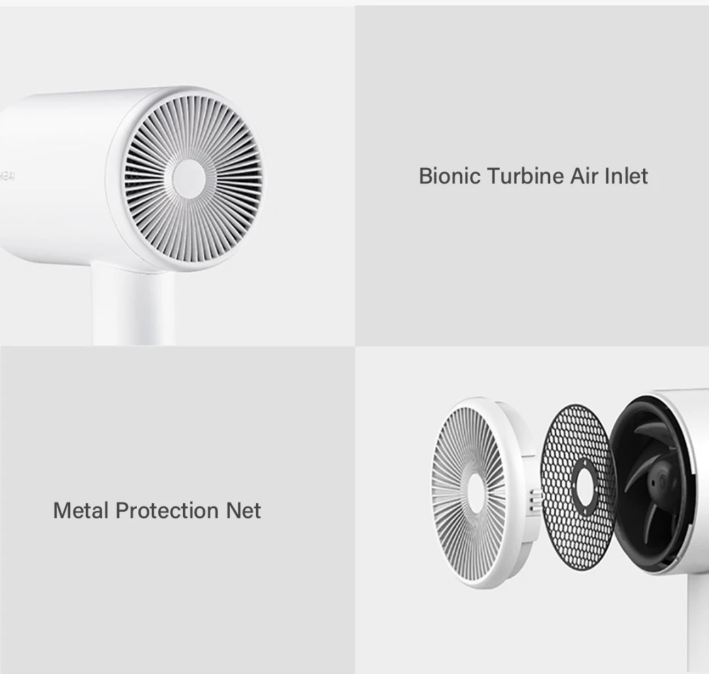 Оригинальный xiaomi mijia zhibai фен Mi Мини Портативный анион HL3 1800 Вт 2 скоростная