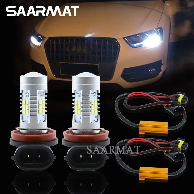 Pair LED Bulbs H8 H9 H11 Fog Light DRL Daytime Running font b Lamp b font
