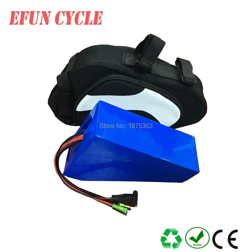 

Free shipping tax to EU US small triangle battery 36V 11.6Ah with saddle bag seat tube bag battery for foldable bike city bike