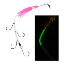 Высококачественный рыболовный крючок из нержавеющей стали 8#9#10#4 рыболовные крючки светящиеся для рыбалки аксессуары 2 цвета на выбор